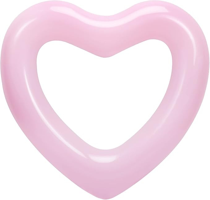 HeySplash Heart Pool Float, Heart Shaped Summer Swimming Pool Float Loungers Tube Ring Floatie, W... | Amazon (US)