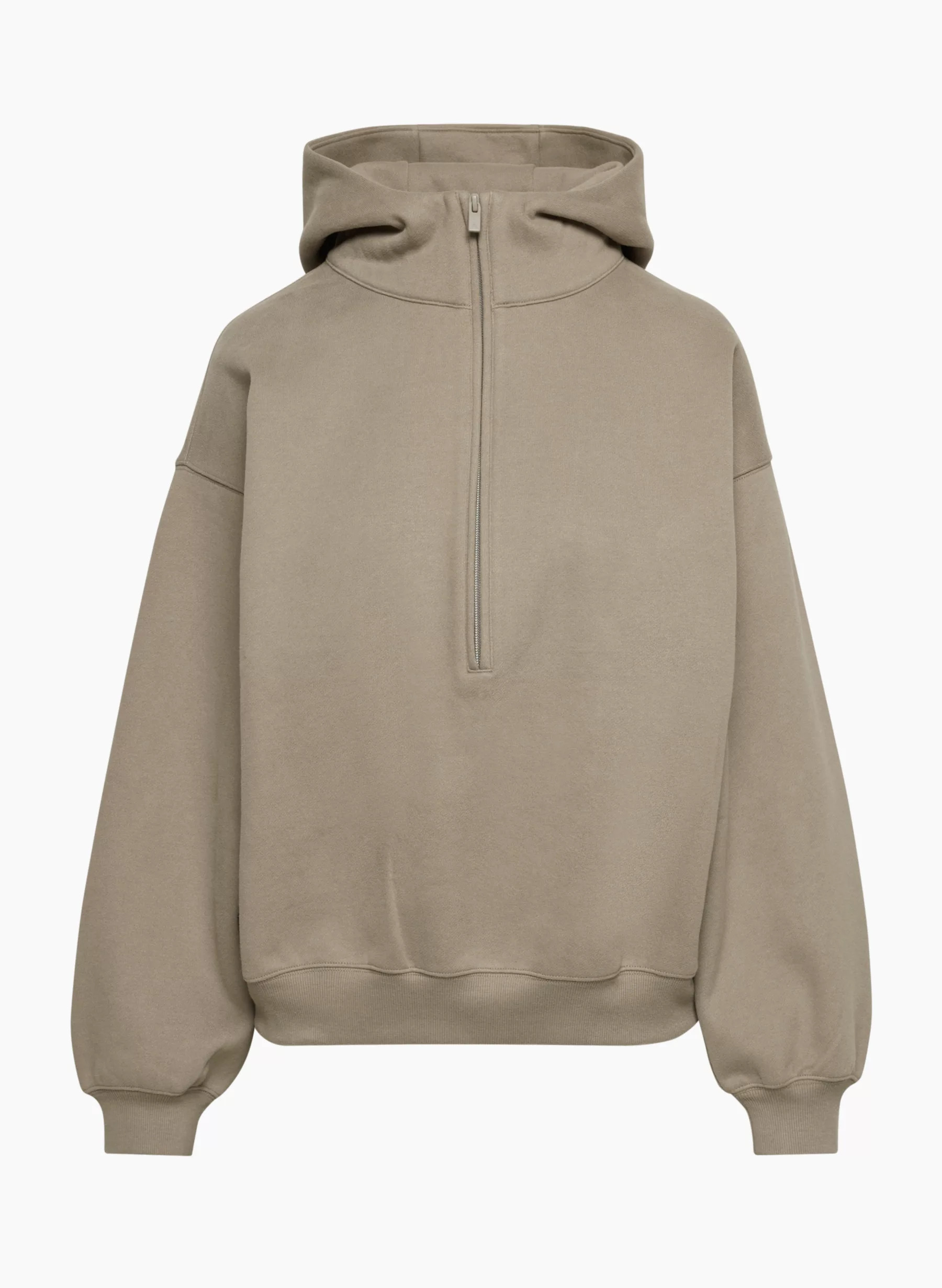 COZY FLEECE MEGA DROP SHOULDER 1/2 ZIP HOODIE | Aritzia