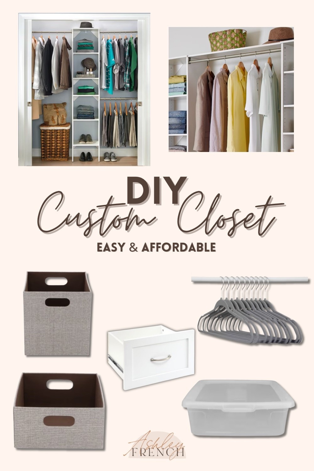 Everything I used for my DIY closet organization system is from @loweshomeimprovement ! It was such an easy and affordable way to add functional storage to my small closet!

Closet system, closet shelving, closet makeover, DIY closet storage, closet organization, storage bins, storage solutions, closet ideas, organization tips

#AD, #LowesPartner, #Lowes, #AffiliateLink
