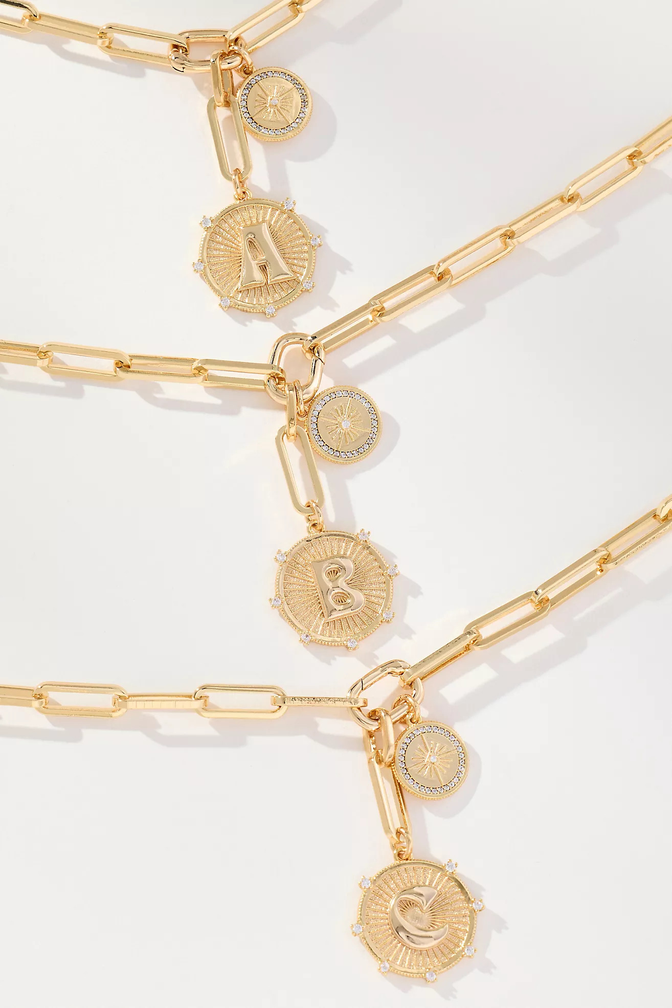 Monogram Coin Pendant Necklace | Anthropologie (US)