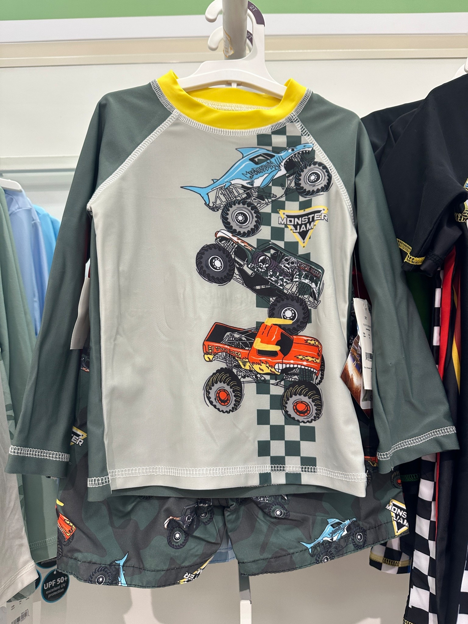 for my Monster Jam–loving boy moms… look what I found 🛻💦
UPF 50+ rashguard and matching swim shorts, fun print, comfy fit, and perfect for pool or splash pad days.

#LTKBaby #LTKKids #LTKmomlife