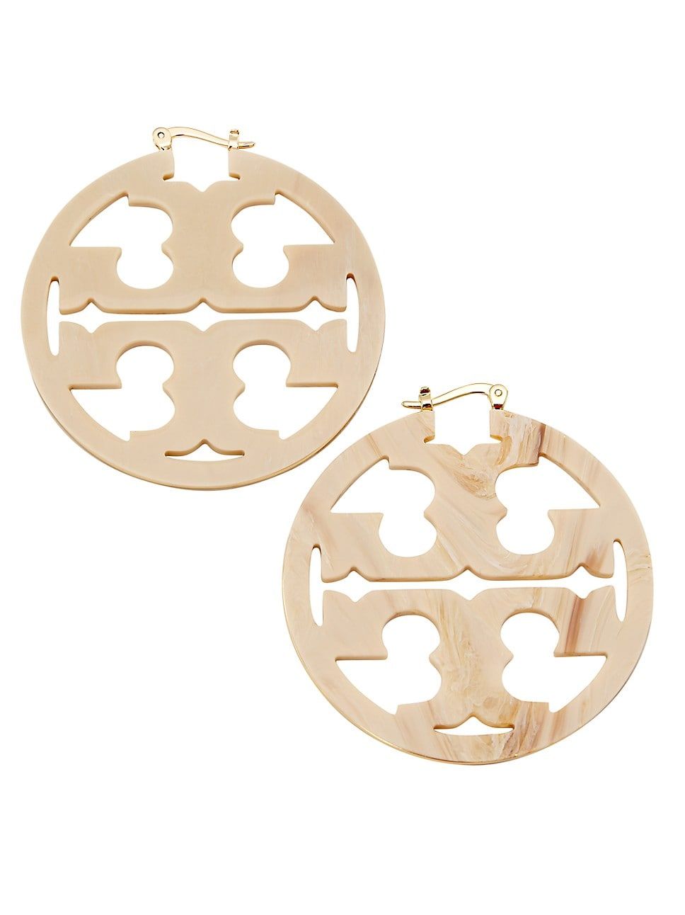 Miller Goldtone Logo Hoop Earrings | Saks Fifth Avenue