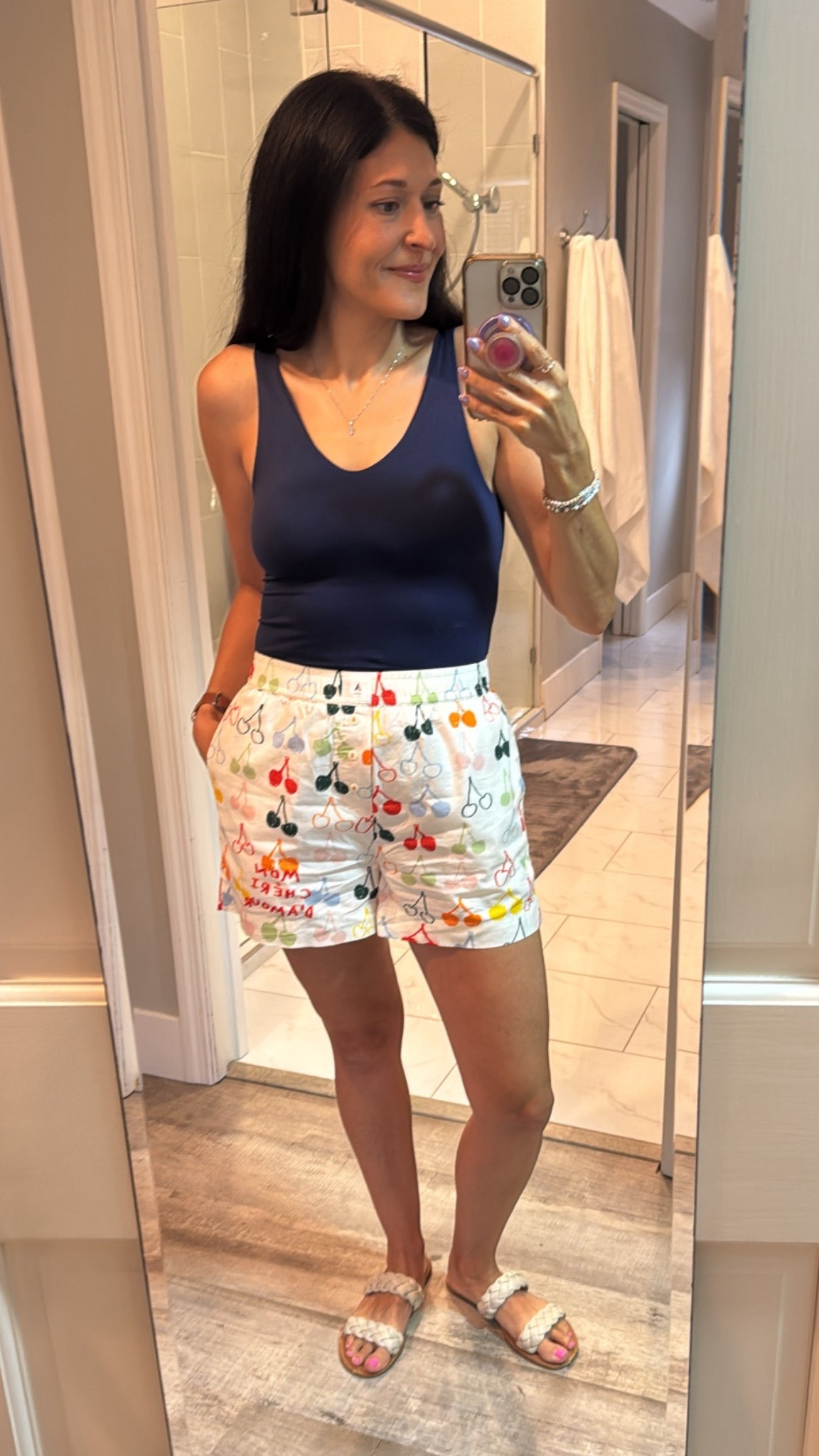 I officially get the hype with the boxer trend! So cute and comfy! This print from Anthropologie is really good! I’m in an xs in the shorts and a s/m in the top.

#LTKStyleTip #LTKFindsUnder50 #LTKSeasonal