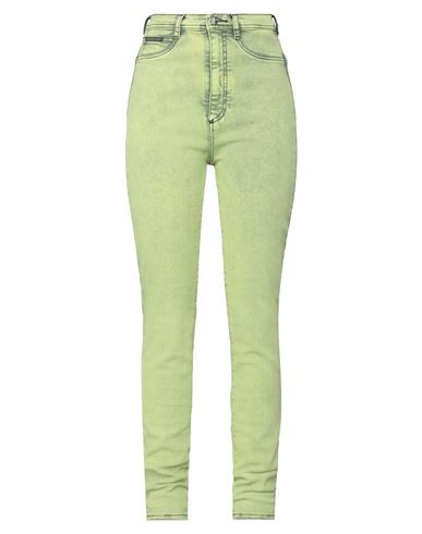 Philipp Plein Woman Jeans Lime green Size 25 Cotton, Elastomultiester, Elastane | YOOX (US)
