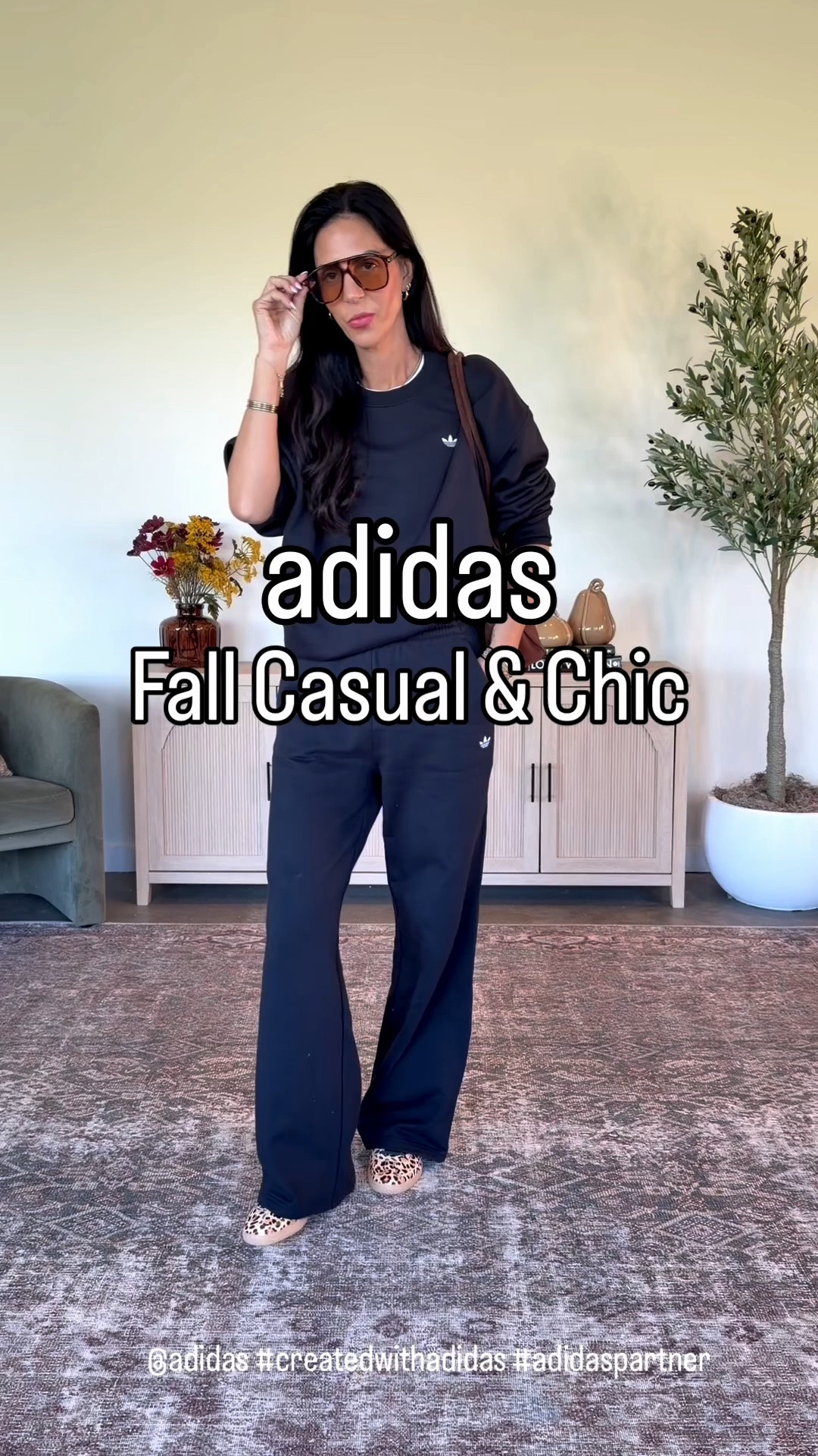 The easiest on-the-go fall look 🖤 An adidas monochromatic set + the BEST new leopard sneakers for a pop of print. 🐆 Comfortable, chic and made for busy days. Small in top + bottom, TTS.
@adidas #createdwithadidas #adidaspartner

#LTKOver40 #LTKU #LTKootd