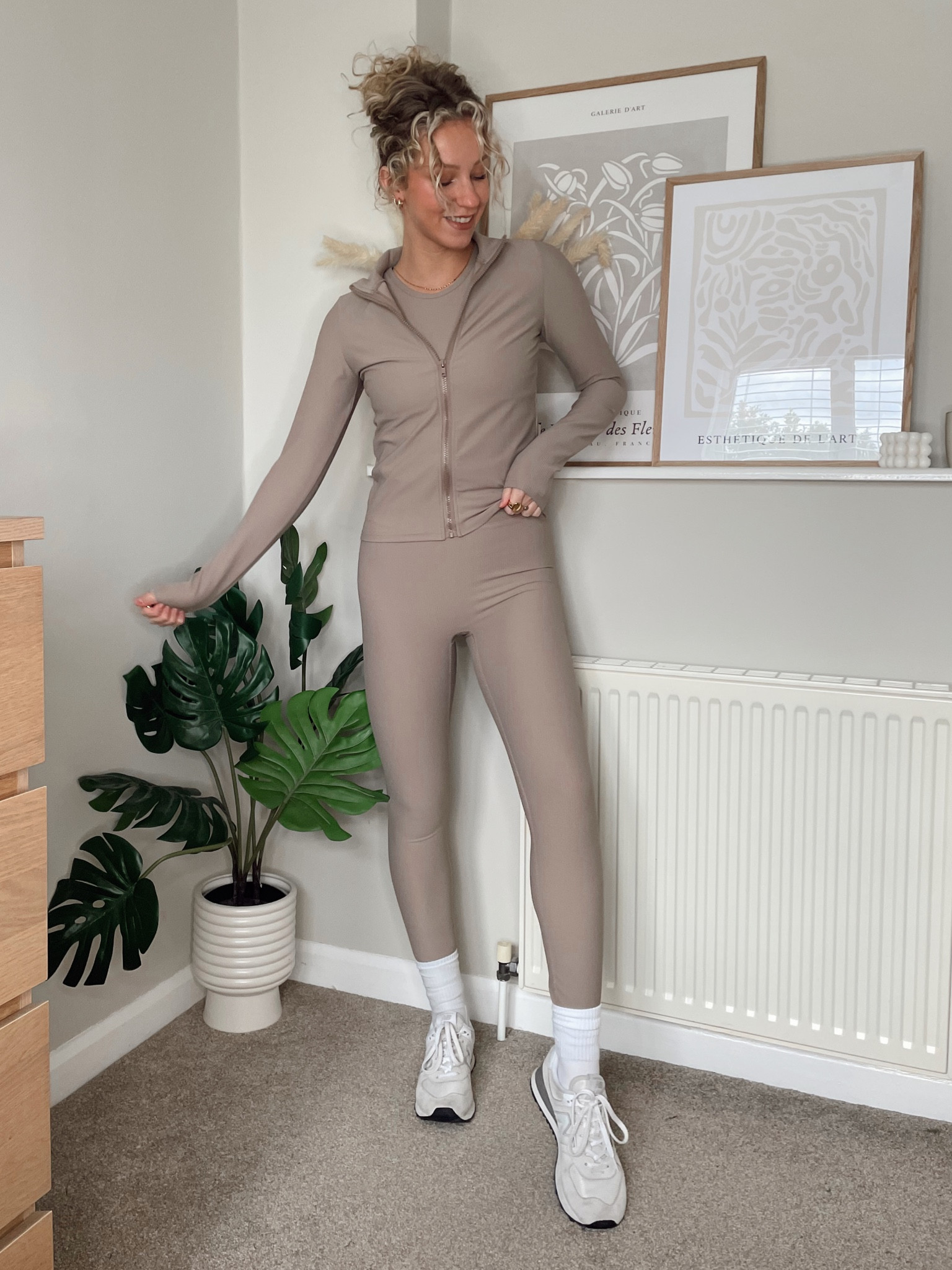 In the style - activewear, gym wear, 
Use code: LIV10 for 10% off on this range 
Mocha gym ribbed leggings
Mocha gym ribbed vest top
Mocha gym ribbed zip sports jacket



#LTKSeasonal #LTKfit
