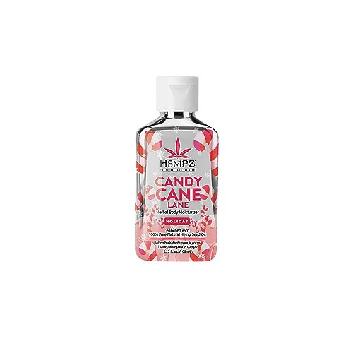 Hempz Limited Edition Peppermint Candy Cane Herbal Body Lotion Moisturizer (2.25 Oz) – Holiday Body Lotion for Women or Men with Dry or Sensitive Skin - Hydrating Face Moisturizer for Daily Radiance | Amazon (US)