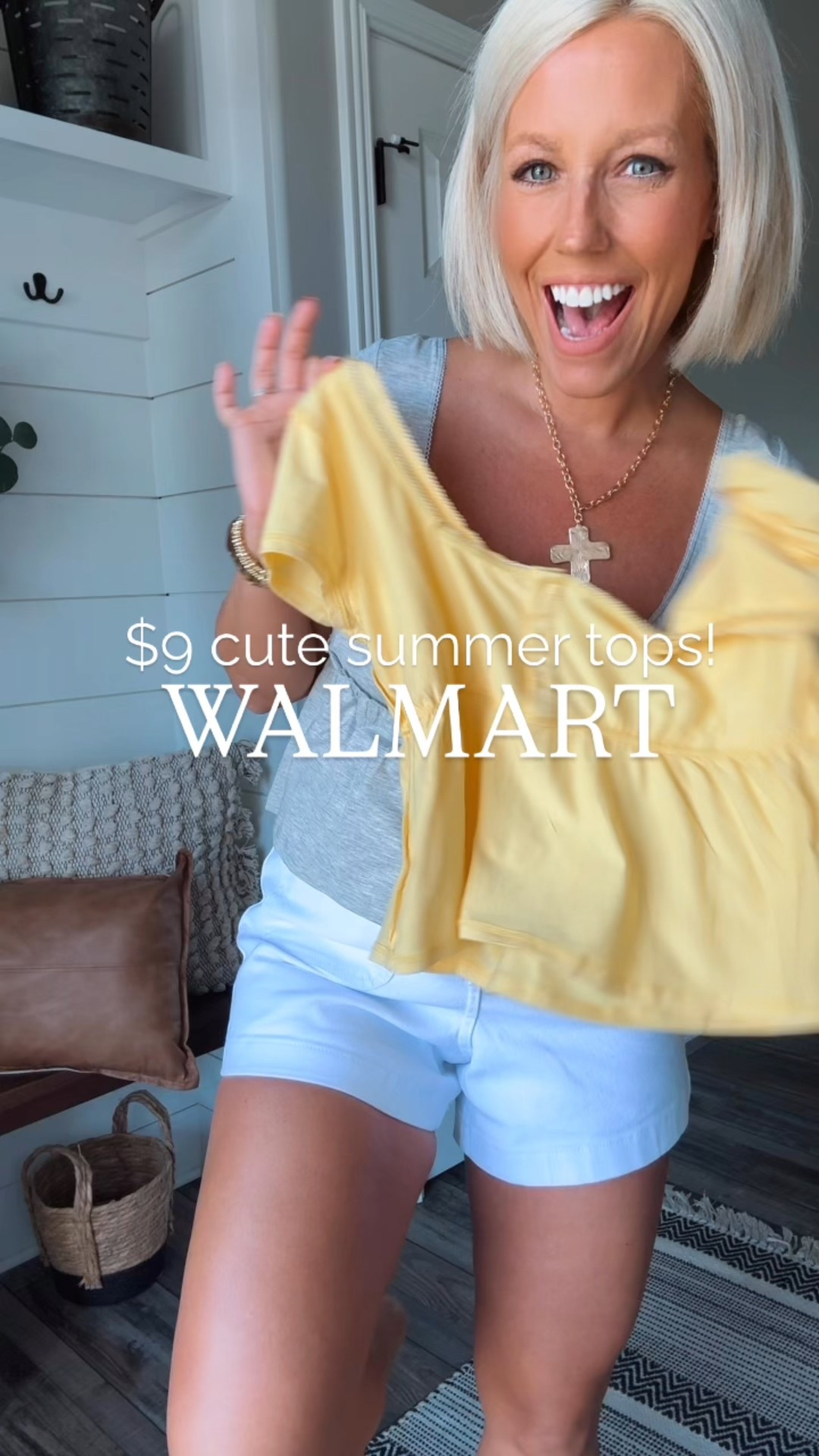 I thought these babydoll tees were super cute!!! Only $9 so I had to grab both!!! Love them with white denim!!!
⬇️⬇️⬇️
Tees size medium
Jacket size small
Shorts size 4 (run big)
Jeans size 4 (lots of stretch)

#LTKFindsUnder100 #LTKStyleTip #LTKFindsUnder50