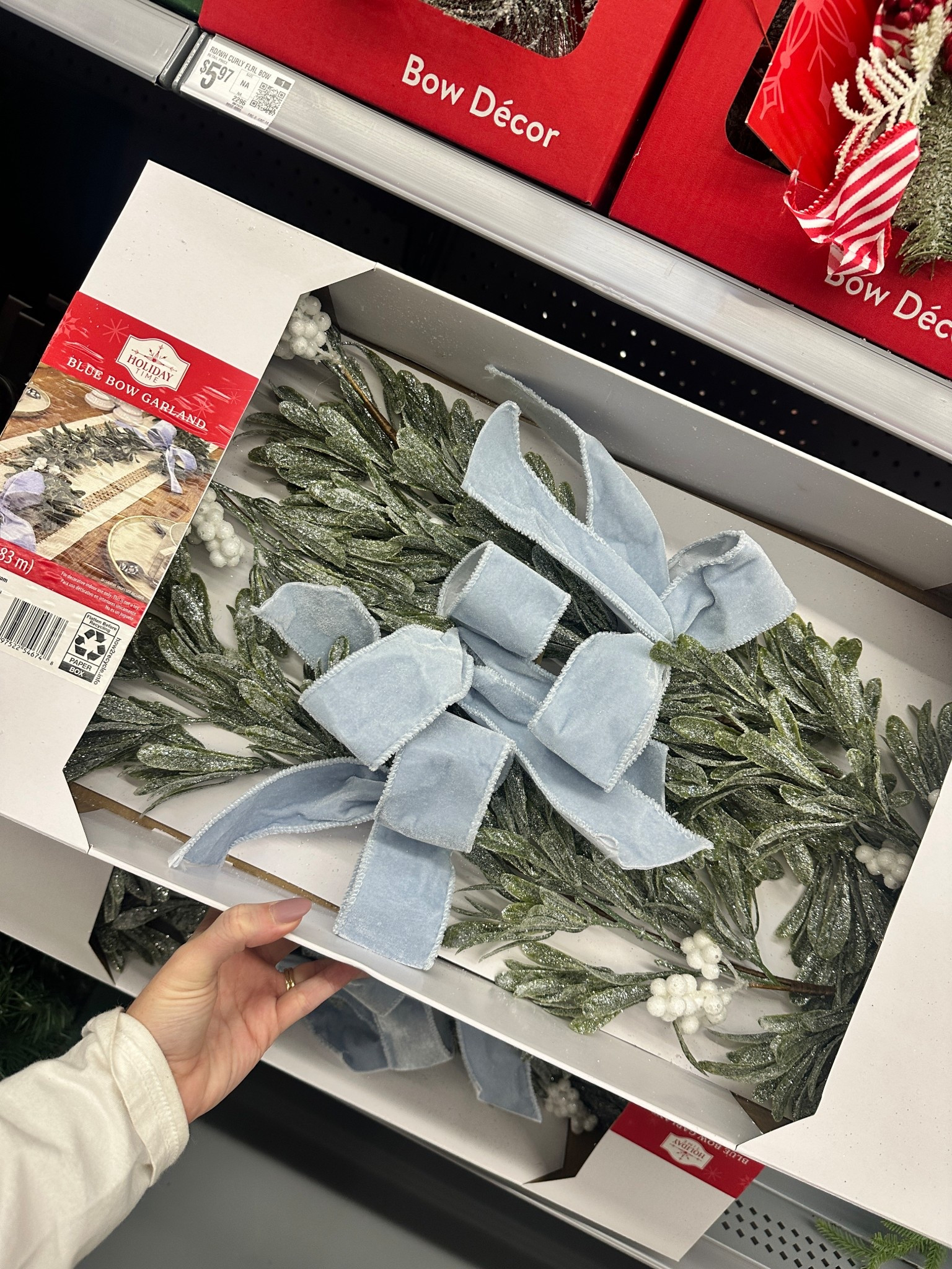 Christmas garland with holiday berries and pastel icy blue velvet bow.

Pastel Christmas. Holiday garland. Mantel decor. Table decor. Frosted garland. Blue Christmas decor. Blue velvet bow. Frosted greenery. 

#LTKSeasonal #LTKHome