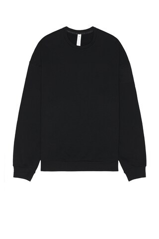 alo Chill Crewneck Pullover in Black | FWRD 