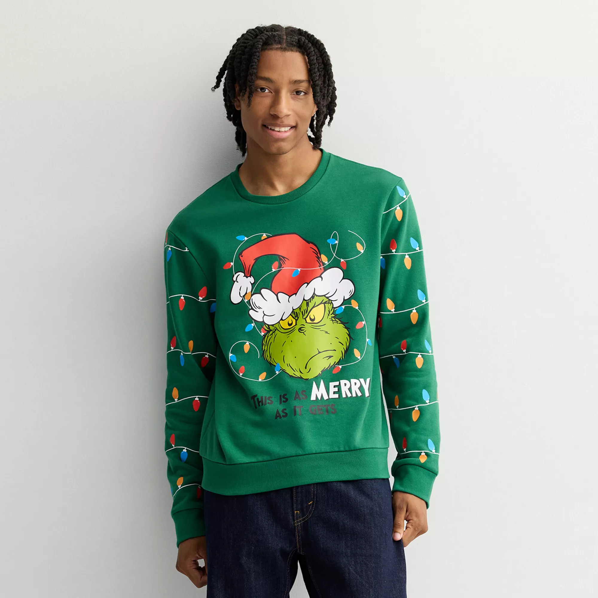 Men's Dr. Seuss The Grinch Merry Whatever Graphic Sweater | Kohl's