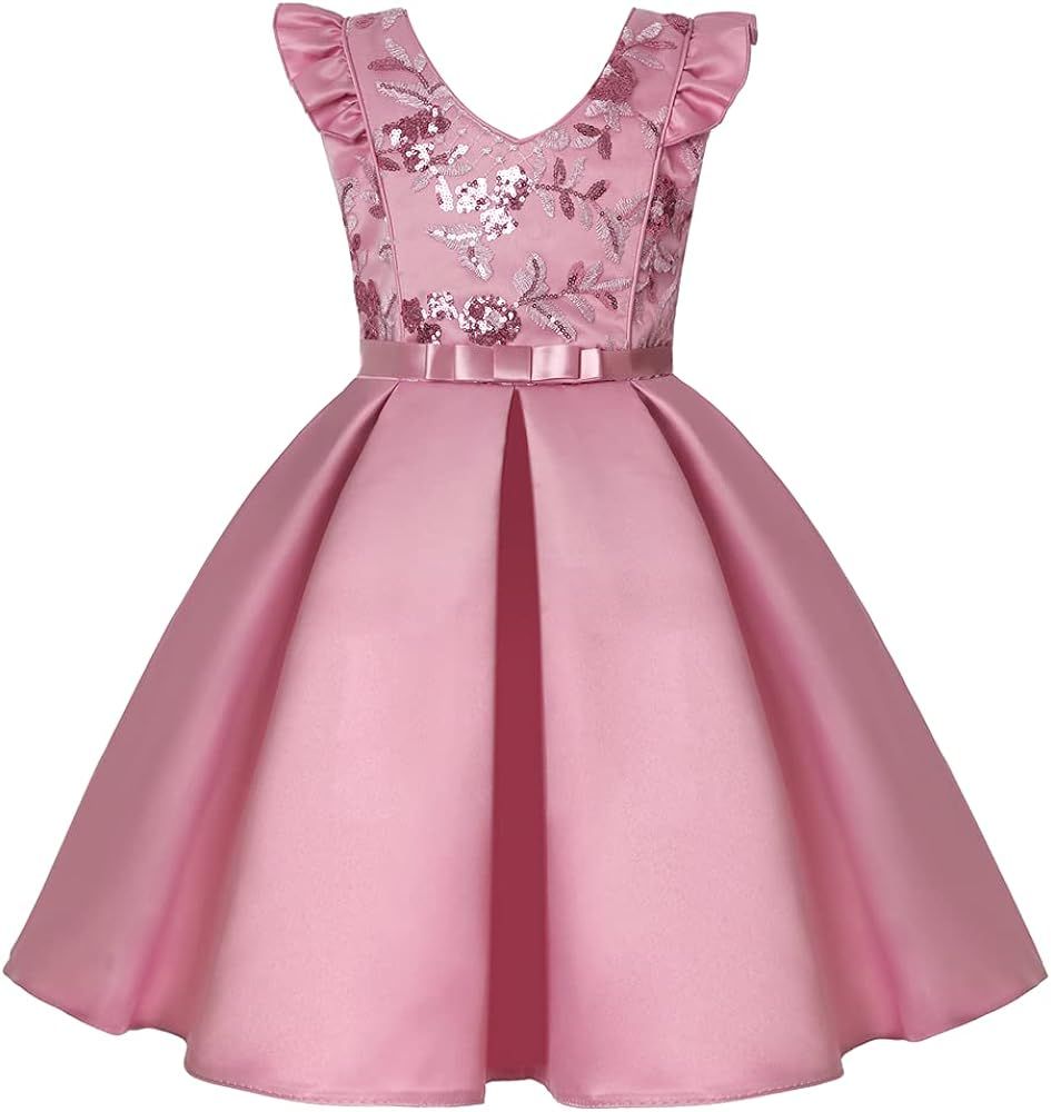 AIMJCHLD 2-10 Years Girls Pageant Party Dresses for Easter Christmas Day Wedding Dress | Amazon (US)