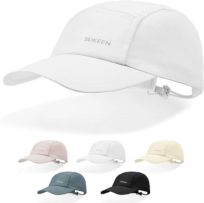Sukeen Lightweight Sun Hat for Women Men,Quick Drying Baseball Cap UPF50+ Running Hats Foldable S... | Amazon (US)