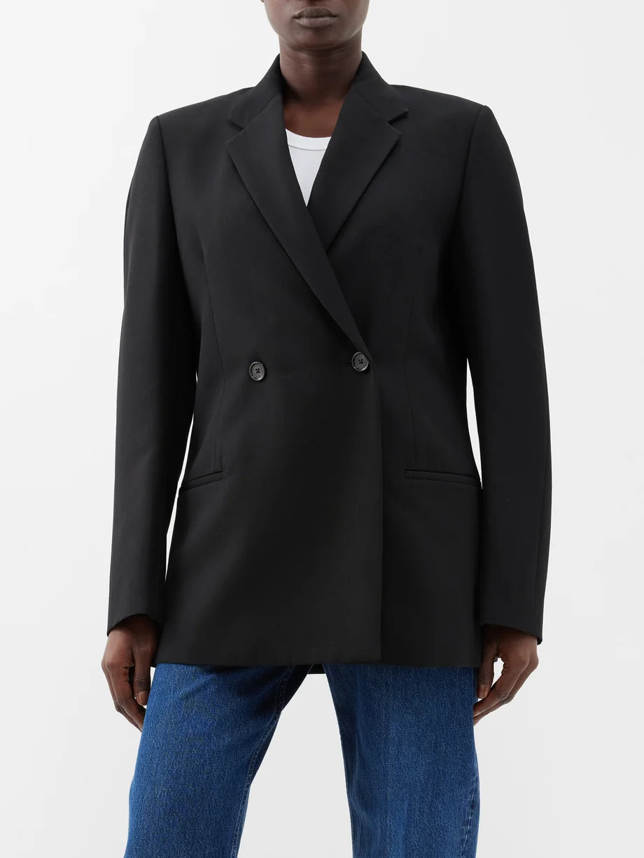 Double-breasted twill blazer | Toteme | Matches (UK)