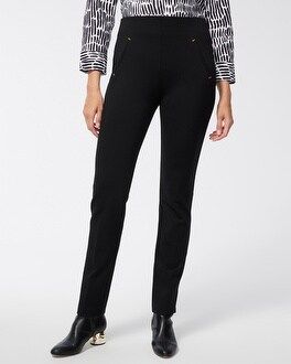 Juliet Ponte Trim Detail Pants | Chico's