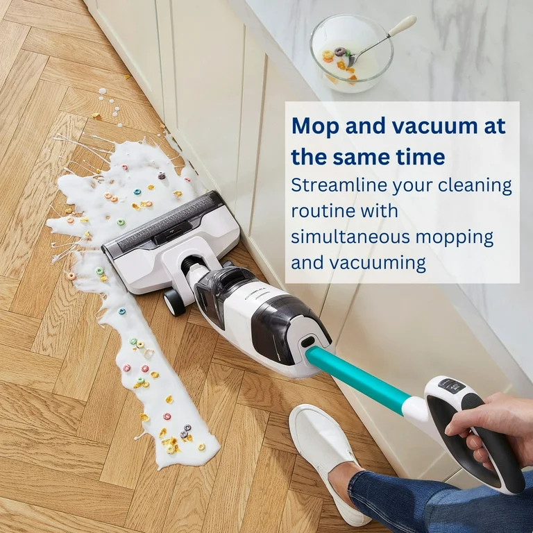 Tineco iFloor 2 Blue Cordless Wet Dry Vacuum / Mop, Multi-Surface Floor Washer | Walmart (US)