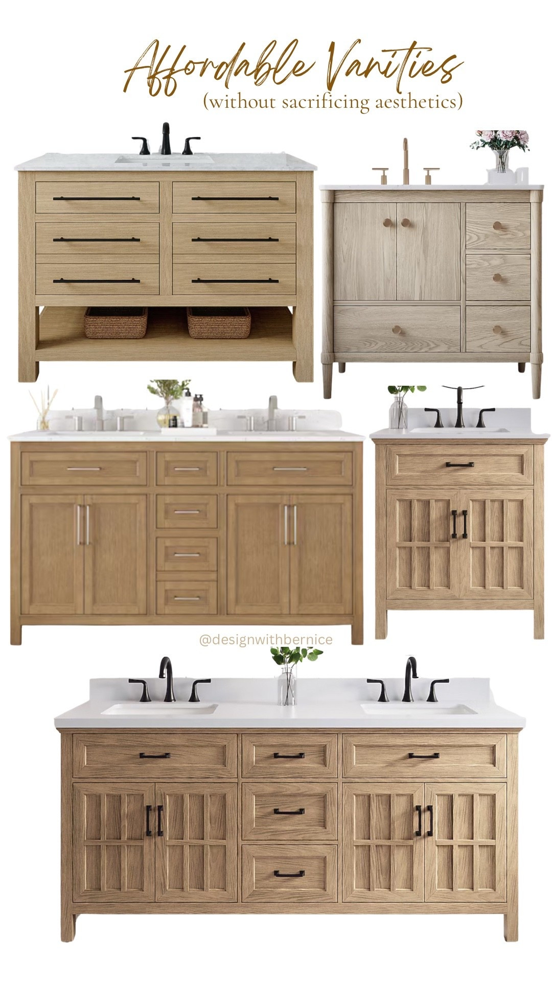 White oak look vanities for less! All from Lowe’s



Bathroom materials, bathroom remodel, wood vanities, bathroom renovation, budget
friendly finds, look for less, #ad #LowesPartner
@loweshomeimprovement @shop.ltk #liketkit #ltkhome 

#LTKFamily #LTKHome