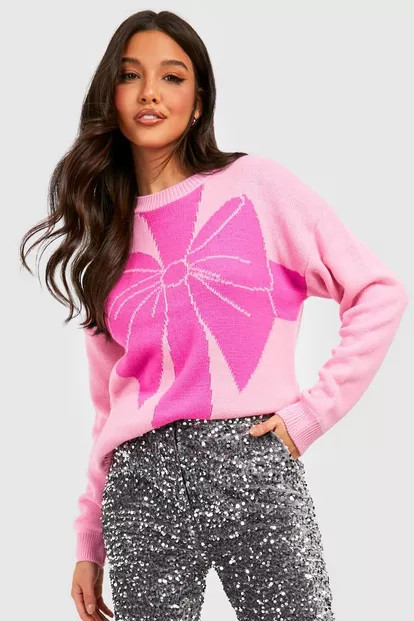 Present Christmas Sweater | Boohoo.com (US & CA)