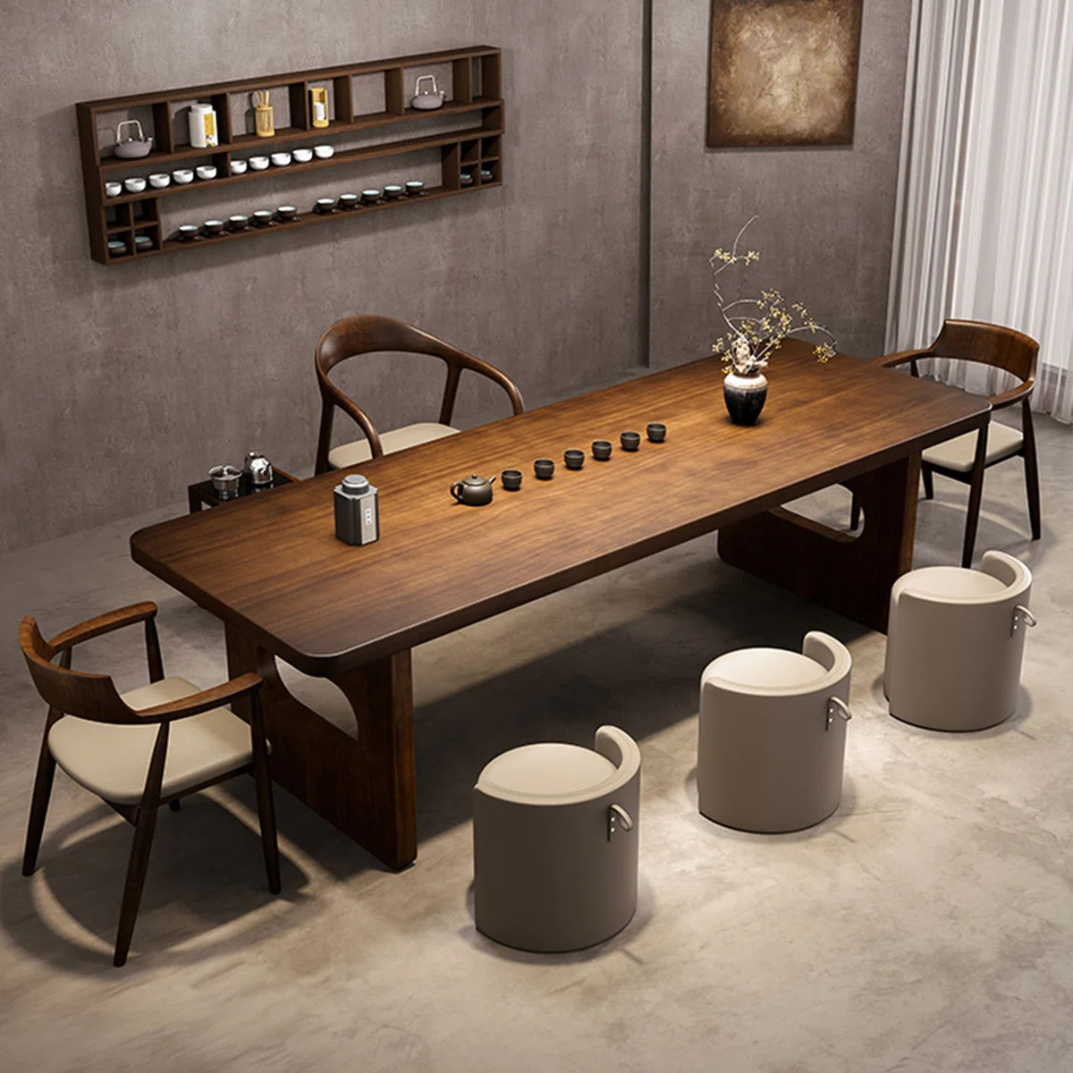 Tan Rectangular Solid Wood Butterfly Leaf  Dining Table | Wayfair North America