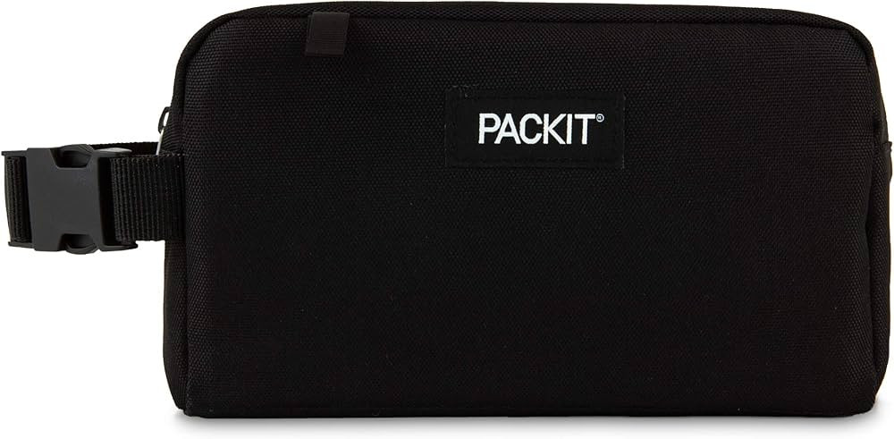 PackIt Freezable Snack Box, Black, Built with EcoFreeze Technology, Collapsible, Reusable, Zip Cl... | Amazon (US)