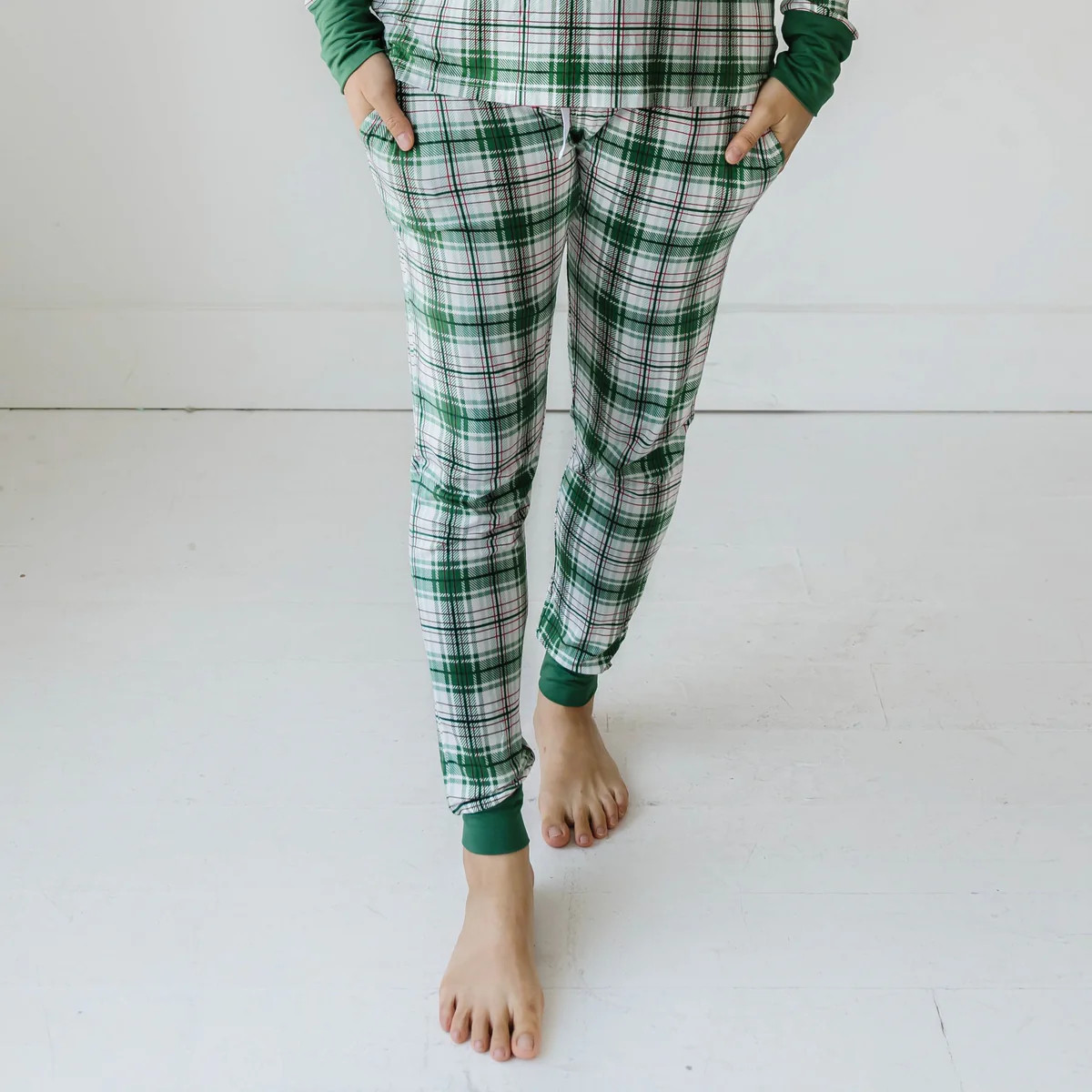 Noel Plaid Women's Bamboo Viscose Pajama Pants | Little Sleepies