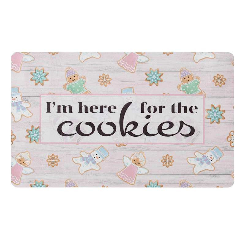 Mrs. Claus' Bakery Here for Cookies Kitchen Mat, 18x30 | At Home