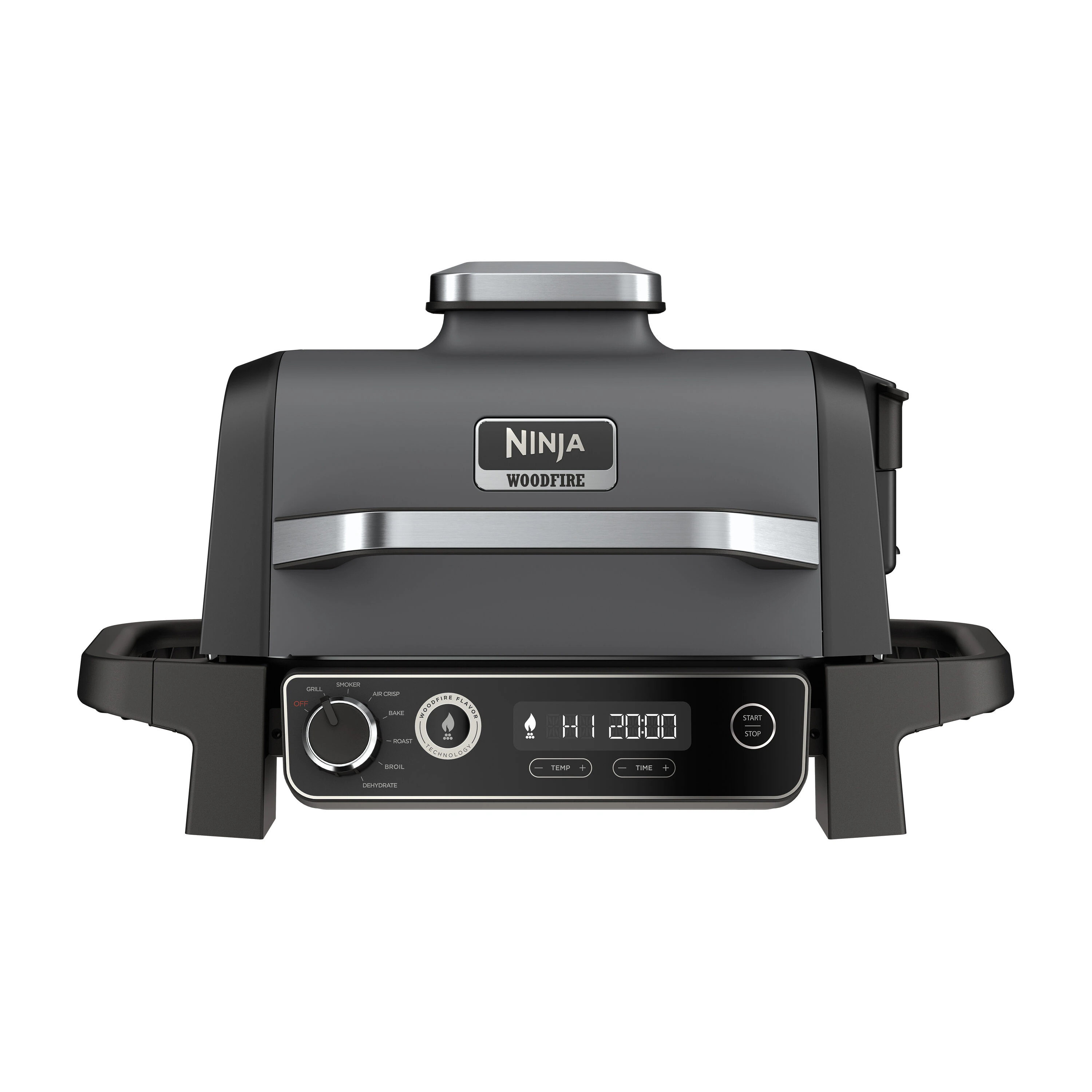 Ninja Woodfire 7-in-1 Outdoor Grill Smoker 1760 -Watt Grey Electric Grill one_size | OG701LW | Lowe's