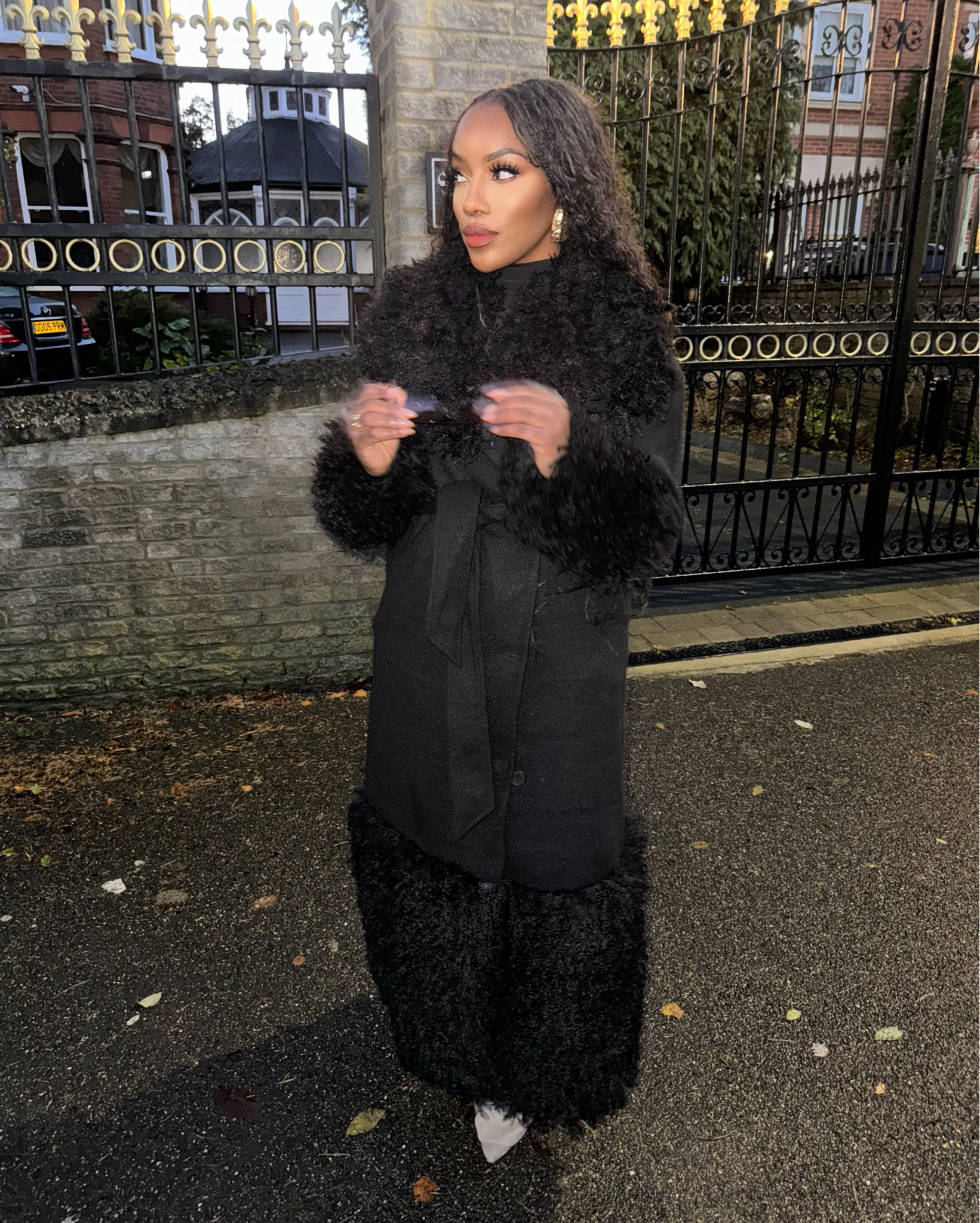 This faux fur cost gives that luxe feel! Paired with stylish glasses to complete the look!

#LTKwinter #LTKuk #LTKstyletip