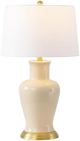 JONATHAN Y JYL4026D Julian 29" Traditional Classic Ceramic Urn LED Table Lamp, Almond for Bedroom... | Amazon (US)