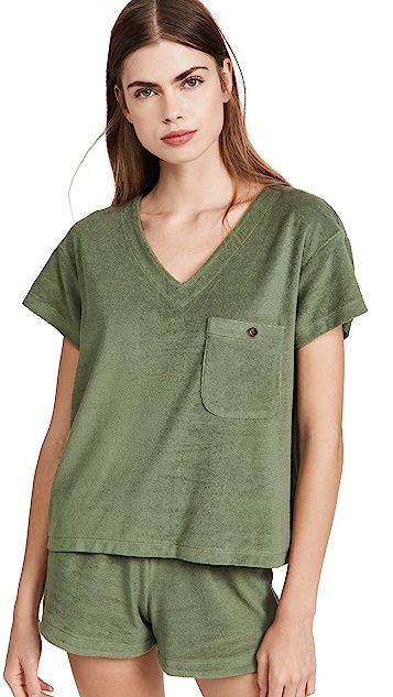 MWL Retroterry V-Neck Pocket Top | Shopbop