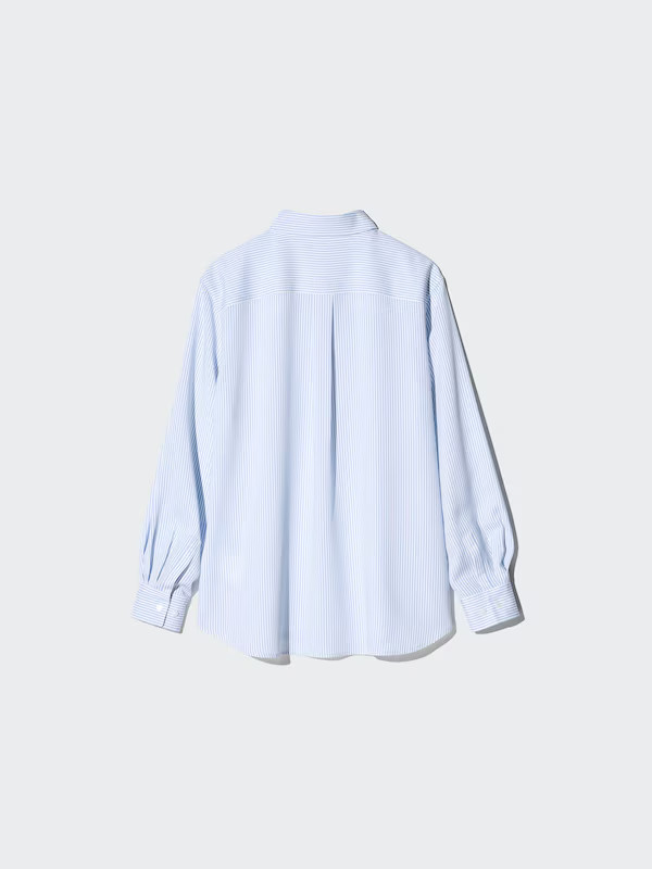 Rayon Blouse (Stripe) | UNIQLO (UK)