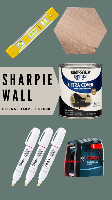 Supplies you will need to create your own sharpie wall. 

#LTKunder100 #LTKhome