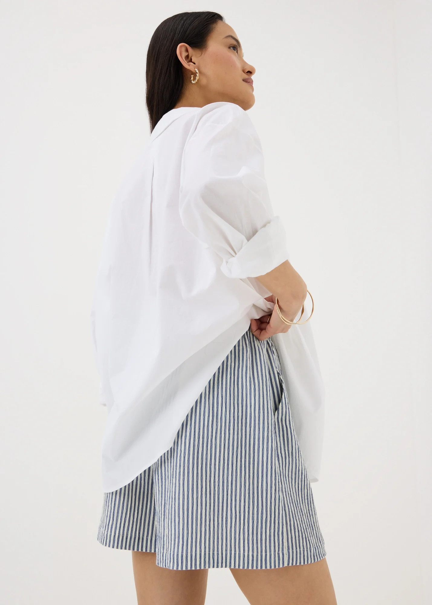 Blue Stripe Seersucker Shorts | Matalan (UK)