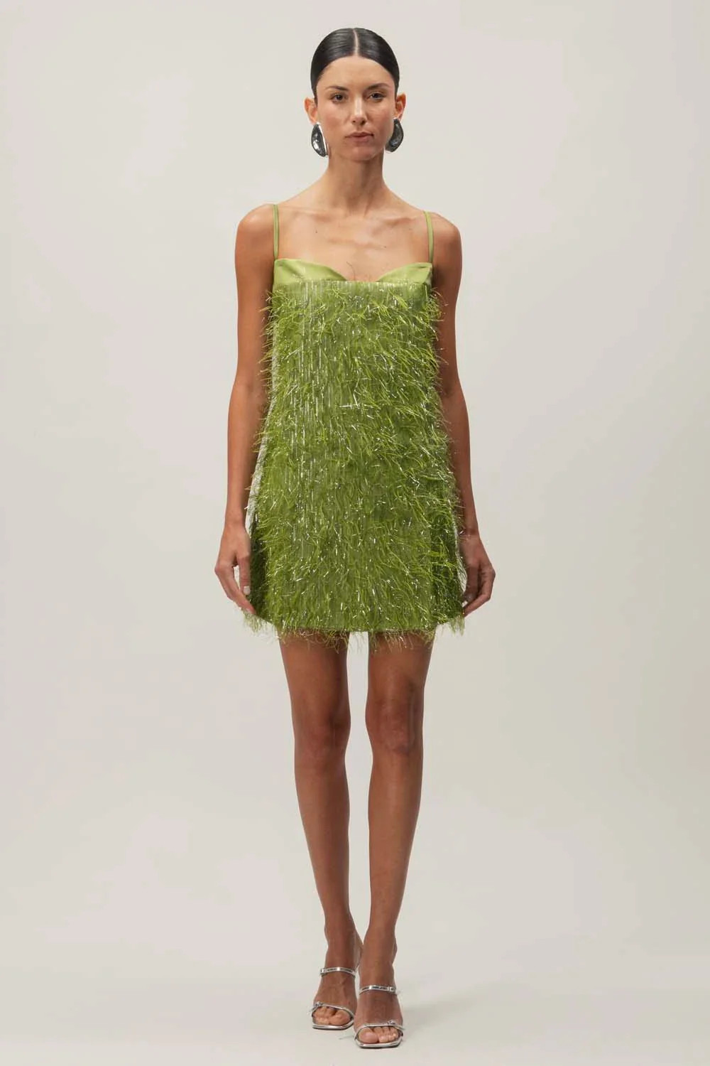 Medusa Mini Dress Green in Polyester - Resort 25 | BAOBAB INT