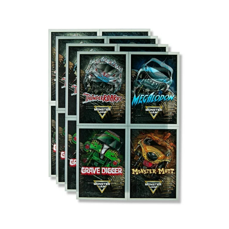 Monster Jam Lenticular Valentine Exchange Cards, Multi-Color, Paper, 16 Count | Walmart (US)