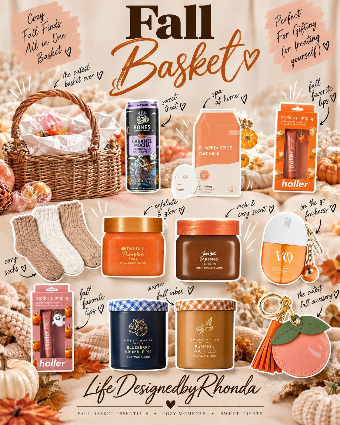 Your coziest fall basket yet — pumpkin spice, cozy socks & sweet little luxuries all in one. 

 #LTKActive #LTKU #LTKHome