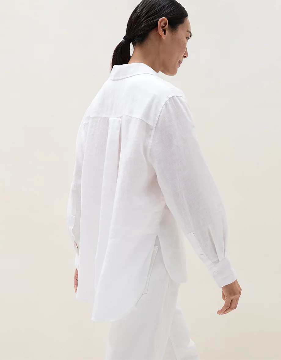 Linen Boyfriend Shirt | Days At The Lake | The  White Company | The White Company UK & ROW