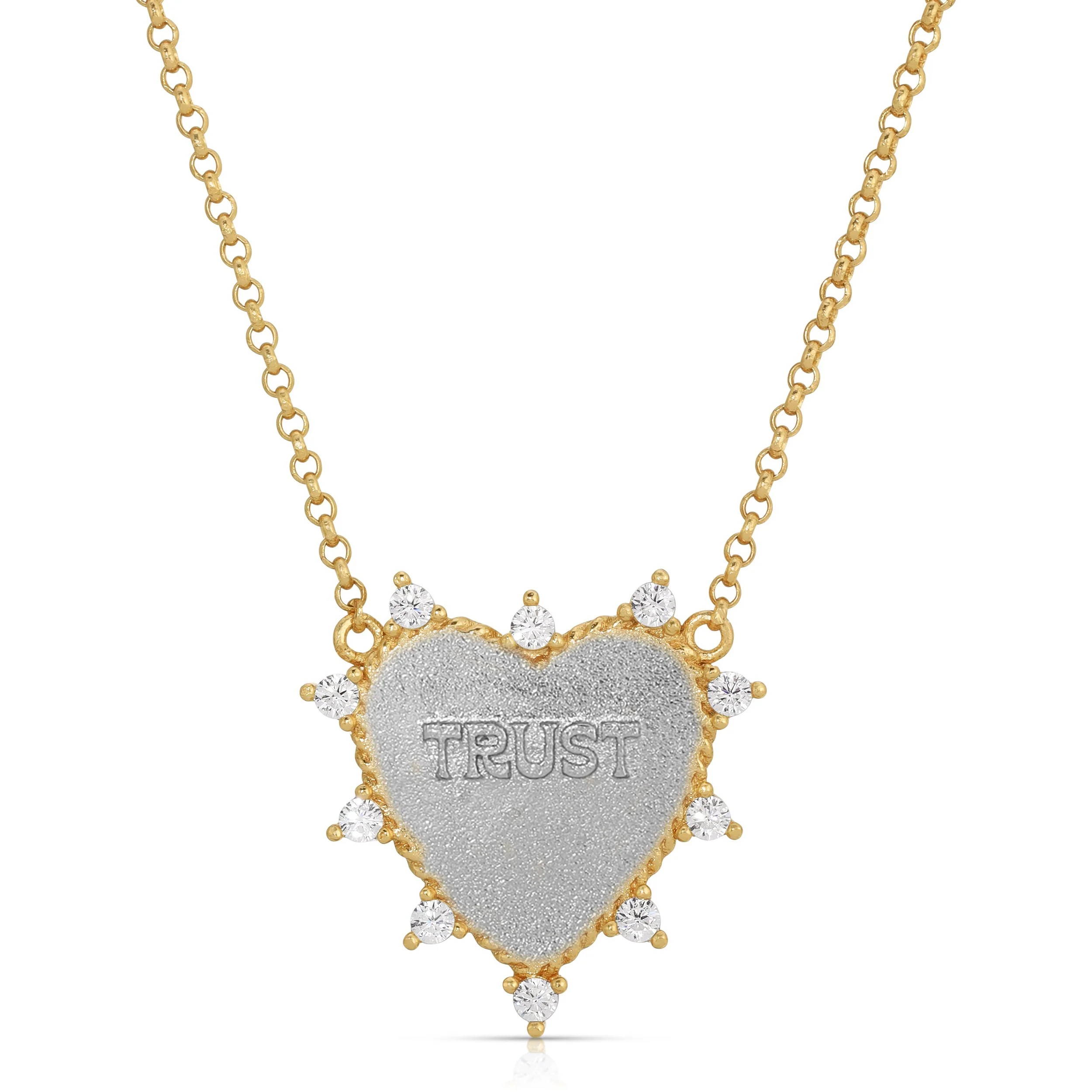 Heart of Trust Necklace - Gold/silver | Joy Dravecky