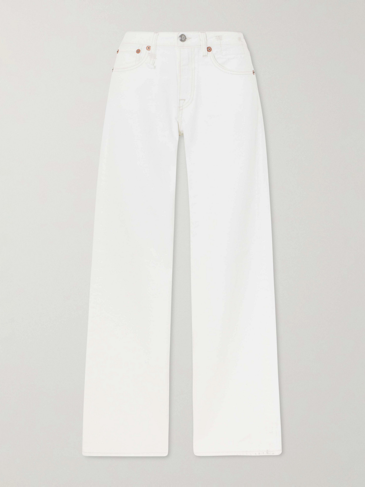 R13 - Effie Straight-leg Jeans - White | NET-A-PORTER (US)