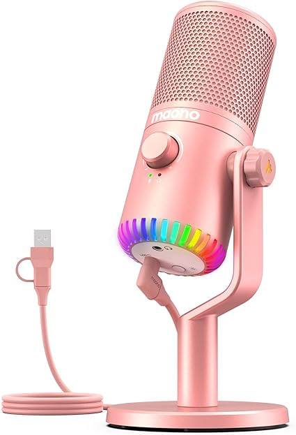 MAONO Gaming Microphone, USB PC Programmable Condenser Mic for Streaming, Podcasts, Recording, Tw... | Amazon (US)