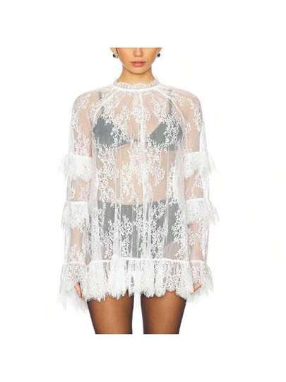 See Through Lace Dress | SHEIN