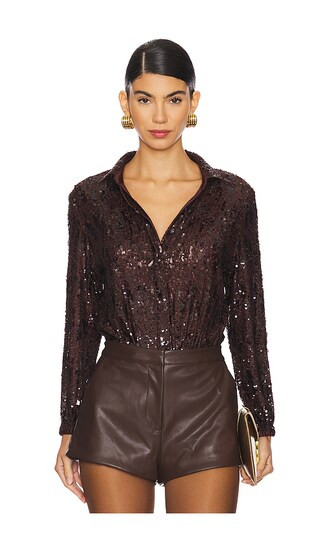 Beatrix Bodysuit in Coco | Revolve Clothing (Global)