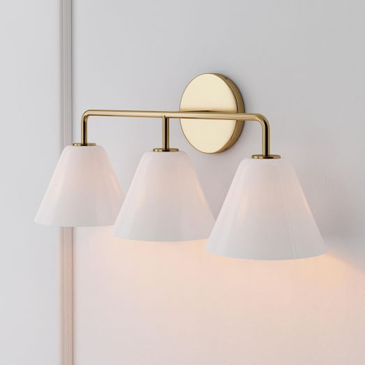 Sculptural 3-Light Cone Sconce | West Elm (US)
