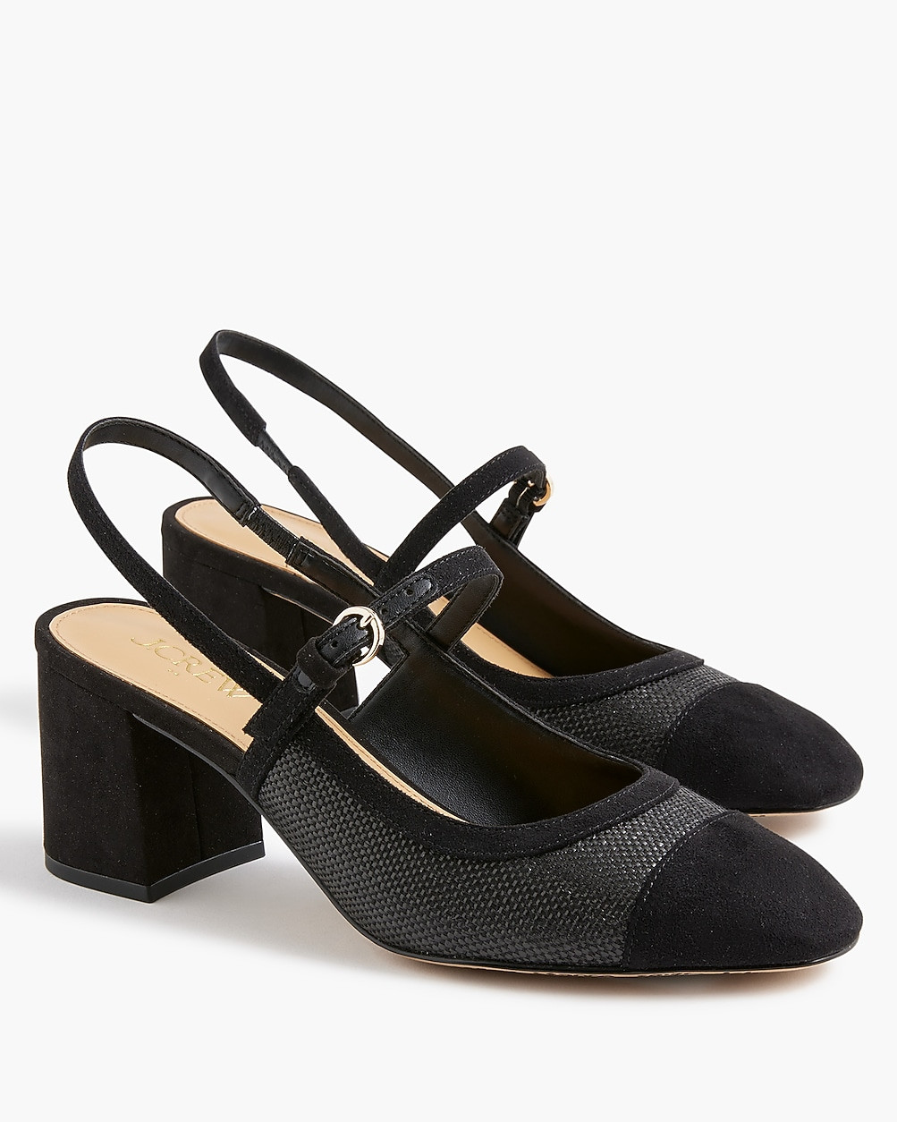 Woven slingback heels | J.Crew Factory