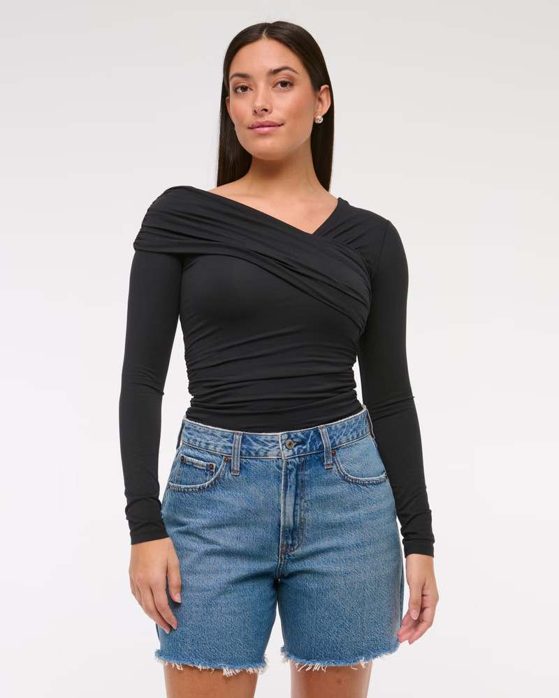 Women's Curve Love High Rise Loose Short | Women's Bottoms | Abercrombie.com | Abercrombie & Fitch (US)