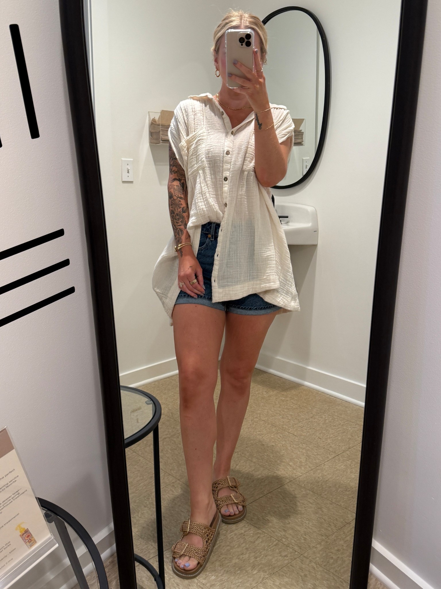 sandals from tjmaxx but found a similar pair at target, on sale!


#summerfashion #ootd #freepeople #h&m