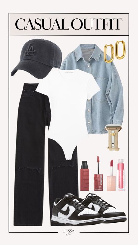 Casual Outfit | Abercrombie Jeans | Abercrombie Bodysuit | Denim Shacket 

#LTKfindsunder50 #LTKstyletip #LTKfindsunder100
