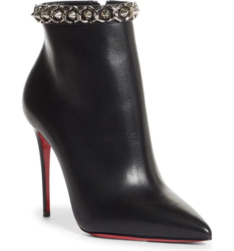 Booty Spike Chain Pointed Toe Bootie | Nordstrom