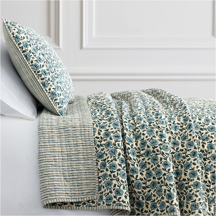 Laney Floral Standard Sham, Peony | West Elm (US)