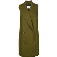 MSGM double breasted sleeveless coat - Vert | Topman FR